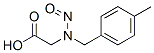 2-[(4-methylphenyl)methyl-nitroso-amino]acetic acid Structure