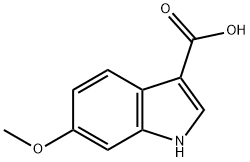 6-Methoxy-1H-indole-3-carboxylic acid 구조식 이미지