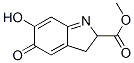 2H-Indole-2-carboxylicacid,3,5-dihydro-6-hydroxy-5-oxo-,methylester(7CI,9CI) 구조식 이미지