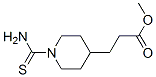 4-Piperidinepropanoic  acid,  1-(aminothioxomethyl)-,  methyl  ester Structure