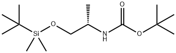 (S)-TERT-BUTYL 1-(TERT-BUTYLDIMETHYLSILYLOXY)PROPAN-2-YLCARBAMATE Structure