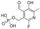 (2-fluoro-4-formyl-5-hydroxy-6-methyl-pyridin-3-yl)methoxyphosphonic a cid 구조식 이미지