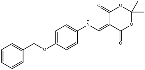 5-((4-(benzyloxy)phenylaMino)Methylene)-2,2-diMethyl-1,3-dioxane-4,6-dione 구조식 이미지