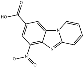 6-nitro-8-pyrido[2,1-b]benzimidazolecarboxylic acid Structure