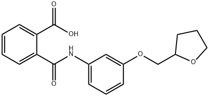 2-{[3-(TETRAHYDRO-2-FURANYLMETHOXY)ANILINO]-CARBONYL}BENZOIC ACID Structure