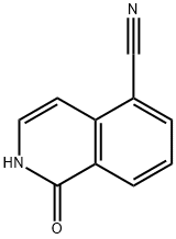 1-옥소-1,2-디히드로이소퀴놀린-5-카르보니트릴 구조식 이미지