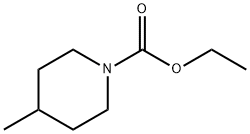 1-피페리딘카르복실산,4-메틸-,에틸에스테르 구조식 이미지