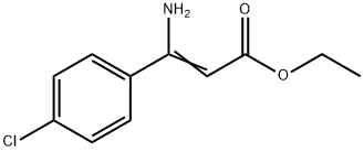 3-AMINO-3-(4-CHLOROPHENYL)-2-PROPENOIC ACID ETHYL ESTER 구조식 이미지