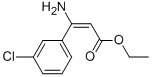 3-AMINO-3-(3-CHLOROPHENYL)-2-PROPENOIC ACID ETHYL ESTER Structure