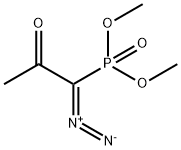 Dimethyl (1-Diazo-2-oxopropyl)phosphonate Structure