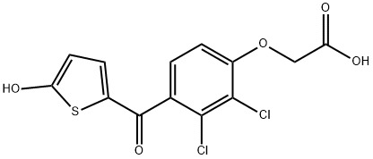 2-[2,3-dichloro-4-(5-hydroxythiophene-2-carbonyl)phenoxy]acetic acid 구조식 이미지