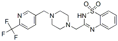 3-[(4-([6-(TRIFLUOROMETHYL)PYRIDIN-3-YL]METHYL)PIPERAZIN-1-YL)METHYL]-2H-1,2,4-BENZOTHIADIAZINE 1,1-DIOXIDE Structure