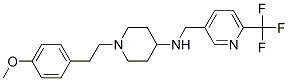 1-[2-(4-METHOXYPHENYL)ETHYL]-N-([6-(TRIFLUOROMETHYL)PYRIDIN-3-YL]METHYL)PIPERIDIN-4-AMINE 구조식 이미지