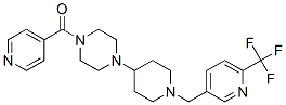 1-ISONICOTINOYL-4-(1-([6-(TRIFLUOROMETHYL)PYRIDIN-3-YL]METHYL)PIPERIDIN-4-YL)PIPERAZINE 구조식 이미지