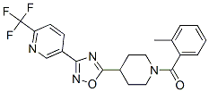 5-(5-[1-(2-METHYLBENZOYL)PIPERIDIN-4-YL]-1,2,4-OXADIAZOL-3-YL)-2-(TRIFLUOROMETHYL)PYRIDINE 구조식 이미지