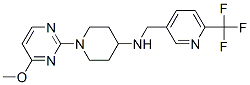 1-(4-METHOXYPYRIMIDIN-2-YL)-N-([6-(TRIFLUOROMETHYL)PYRIDIN-3-YL]METHYL)PIPERIDIN-4-AMINE 구조식 이미지