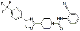 N-(2-CYANOPHENYL)-4-(3-[6-(TRIFLUOROMETHYL)PYRIDIN-3-YL]-1,2,4-OXADIAZOL-5-YL)PIPERIDINE-1-CARBOXAMIDE Structure