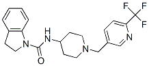 N-(1-([6-(TRIFLUOROMETHYL)PYRIDIN-3-YL]METHYL)PIPERIDIN-4-YL)INDOLINE-1-CARBOXAMIDE Structure