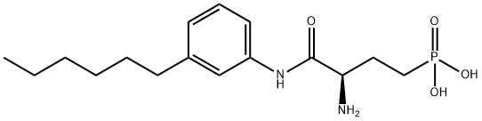 [(3R)-3-aMino-4-[(3-hexylphenyl)aMino]-4-oxobutyl]-phosphonic acid Structure