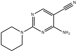 4-AMINO-2-(1-PIPERIDINYL)PYRIMIDINE-5-CARBONITRILE Structure