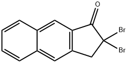 2,2-DIBROMO-2,3-DIHYDRO-1H-BENZ[F]INDEN-1-ONE Structure