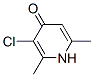 4(1H)-Pyridinone,  3-chloro-2,6-dimethyl- Structure