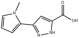 5-(1-METHYL-1H-PYRROL-2-YL)-2H-PYRAZOLE-3-CARBOXYLIC ACID Structure