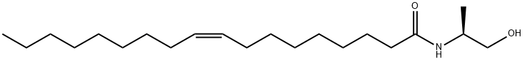 (Z)-(S)-N-((2-히드록시-1-메틸)에틸)-9-옥타데센아미드 구조식 이미지