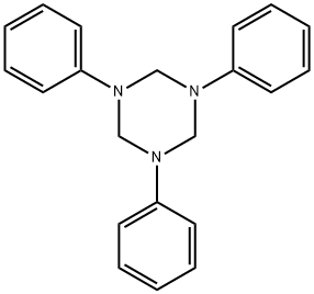 HEXAHYDRO-1,3,5-TRIPHENYL-1,3,5-TRIAZINE 구조식 이미지