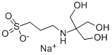 N-[Tris(hydroxymethyl)methyl]-3-aminopropanesulfonic acid sodium salt 구조식 이미지