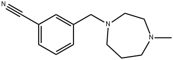 3-[(4-Methylhomopiperazin-1-yl)methyl]benzonitrile Structure