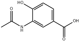 3-(Acetylamino)-4-hydroxybenzoic acid 구조식 이미지