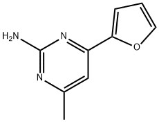 4-(2-FURYL)-6-METHYLPYRIMIDIN-2-AMINE 구조식 이미지