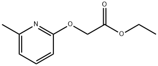 (6-METHYL-PYRIDIN-2-YLOXY)-아세트산에틸에스테르 구조식 이미지