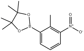 2-METHYL-3-NITROPHENYLBORONIC ACID, PINACOL ESTER Structure
