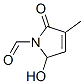 1H-Pyrrole-1-carboxaldehyde, 2,5-dihydro-5-hydroxy-3-methyl-2-oxo- (9CI) 구조식 이미지