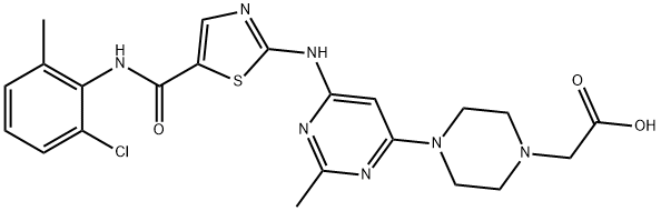 Dasatinib Carboxylic Acid 구조식 이미지