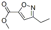 5-Isoxazolecarboxylic  acid,  3-ethyl-,  methyl  ester Structure