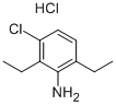3-CHLORO-2,6-DIETHYLBENZENAMINE HYDROCHLORIDE Structure