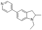 1-ETHYL-2-METHYL-5-(4-PYRIDINYL)INDOLINE Structure