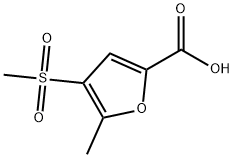 5-메틸-4-(메틸술포닐)-2-푸로산 구조식 이미지