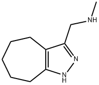 (1,4,5,6,7,8-HEXAHYDRO-CYCLOHEPTAPYRAZOL-3-YLMETHYL)-METHYL-AMINE Structure