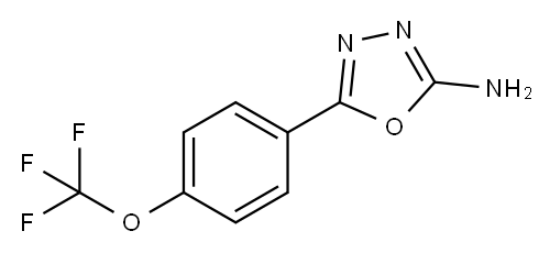 5-(4-TRIFLUOROMETHOXY-PHENYL)-[1,3,4]OXADIAZOL-2-YLAMINE Structure