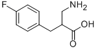 2-아미노메틸-3-(4-플루오로-페닐)-프로피온산 구조식 이미지