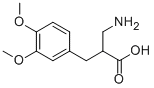 2-아미노메틸-3-(3,4-다이메톡시-페닐)-프로피온산 구조식 이미지