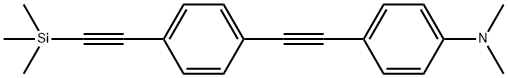 N,N-디메틸-4-((4-((트리메틸실릴)에티닐)페닐)에티닐)벤젠아민 구조식 이미지