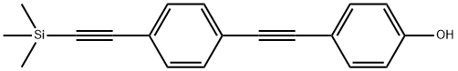 4-((4-((Trimethylsilyl)ethynyl)-phenyl)ethynyl)phenol Structure