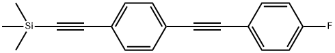 ((4-((4-Fluorophenyl)ethynyl)phenyl)-ethynyl)trimethylsilane Structure