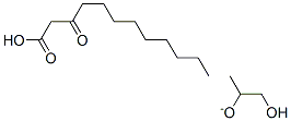 Glycerides, palm-oil mono- and di-, hydrogenated, 3-oxododecanoates  Structure