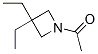 Azetidine, 1-acetyl-3,3-diethyl- (7CI) Structure